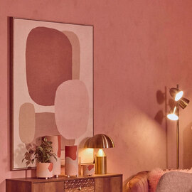 Elmiron Canvas Canvas Pastel Tones Soft Geometric Design Wall Art