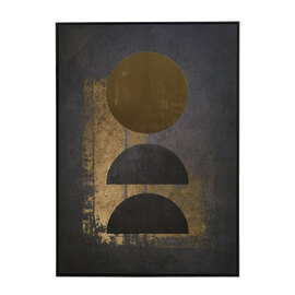 Elmiron Polystyrene Gold Foil Canvas Wall Art in Multicolour
