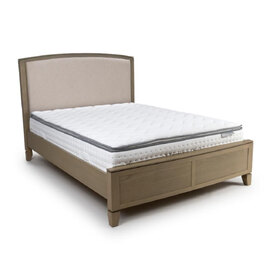 Elrono Wooden King Size Bed in Washed Oak