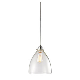 Elstow Wall Hung Pendant Light In Silver