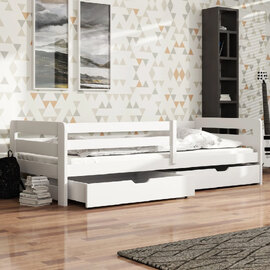 Enoch Wooden Day Bed Without Mattress In White