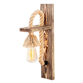 Erebos Wooden Wall Light in Oak