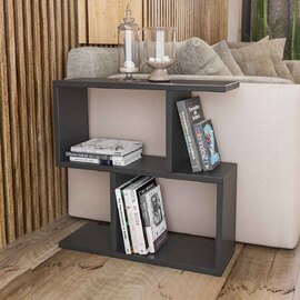 Estoril Wooden Side Table in Anthracite