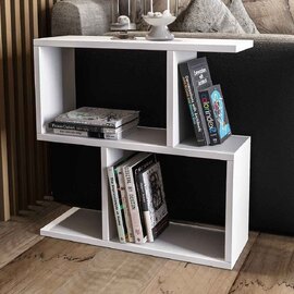 Estoril Wooden Side Table in White