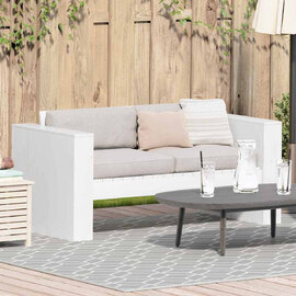 Etreno Garden Solid Wood 110cm Seating Sofa in White