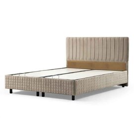 Etriva Fabric Ottoman Storage Double Bed in Brown
