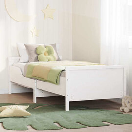 Eustis Wooden Extendable Kids Bed In White