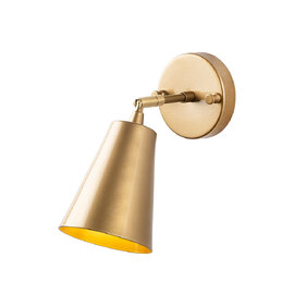 Evander Metal Wall Light in Gold