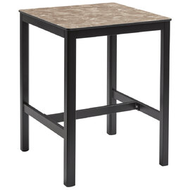 Extro 80cm Wooden Bar Table In Marble Effect