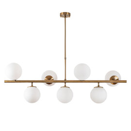 Fazli 7 Light Metal Adjustable Ceiling Pendant Light in Vintage