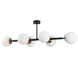 Fazli Metal Ceiling Pendant Light in Black and Antique