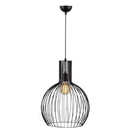 Fellini Metal Cage Ceiling Pendant Light in Black
