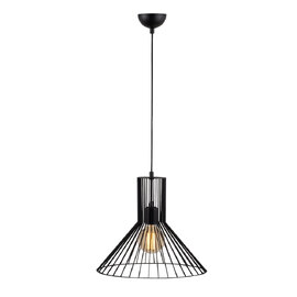 Fellini Metal Cone Ceiling Pendant Light in Black