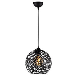 Fellini Metal Nest Ceiling Pendant Light in Black