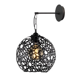 Fellini Metal Nest Wall Light in Black