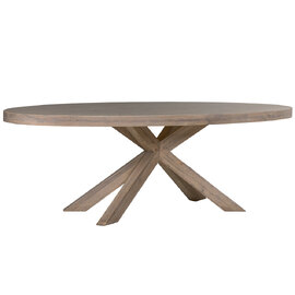 Fenwick Small Wooden Dining Table In Smoked Oak