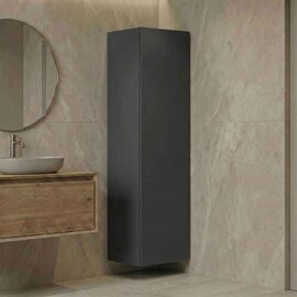 Ferla Tall Wooden Bathroom Storage Cabinet in Matte Anthracite