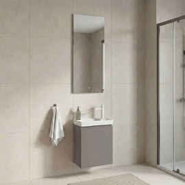 Ferla Wooden Bathroom Furniture Set with 1 Door in Matte Mink