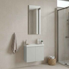 Ferla Wooden Bathroom Furniture Set with 2 Doors in Matte Cashmere