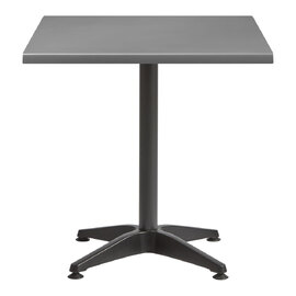 Fernie 70cm Grey Wooden Bistro Table With Black Base