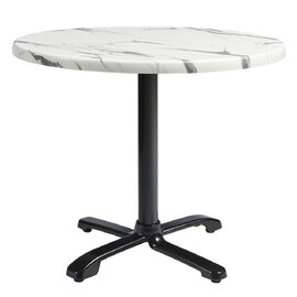 Fernie 70cm Wooden Flip Round Bistro Table In Carrara Marble Effect