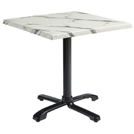 Fernie 70cm Wooden Flip Square Bistro Table In Carrara Marble Effect