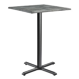Fernie 70cm Wooden Square Bar Table In Cement