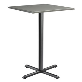 Fernie 70cm Wooden Square Bar Table In Grey