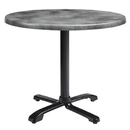 Fernie 80cm Wooden Flip Top Round Bistro Table In Cement