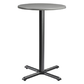 Fernie 90cm Wooden Round Bar Table In Grey