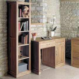 Fornatic Wooden Bookcase With 5 Shelves In Mobel Oak