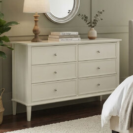 Franklyn Wooden Chest Of 6 Drawers in White