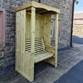 Fresta Garden Wooden 2 Seater Arbour in Natural