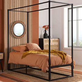 Friant Metal Single Bed In Black