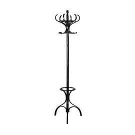Friston Floor Standing Wooden Coat Stand In Black