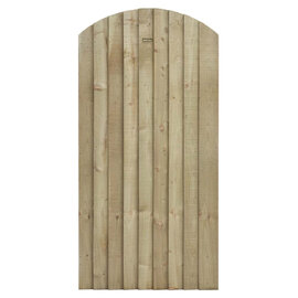 Fryeburg Wooden Garden Arch Top Gate In Sawn