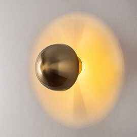 Fungal Metal Wall Light in Gold
