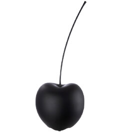 Gaily Small Ceramic Cherry Sculpture - Matt Black