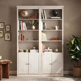 Gavrel Wooden Display Unit with 4 Doors in White