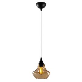 Gilded Metal Bell Ceiling Pendant Light in Gold and Black