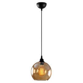 Gilded Metal Ceiling Pendant Light in Gold and Black