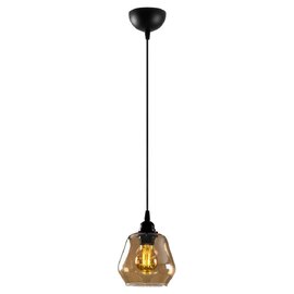 Gilded Metal Orb Ceiling Pendant Light in Gold and Black