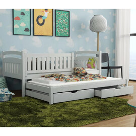 Gilroy Wooden Day Bed Without Mattress And Trundle In White