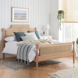 Gilroy Wooden King Size Bed In Oak