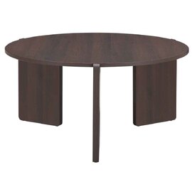 Halifax Wooden Round Coffee Table In Espresso