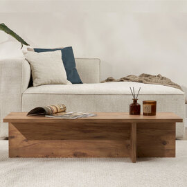 Harbor Rectangular Wooden Coffee Table in Atlantic Pine