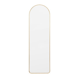 Hasselt Arch Wall Mirror In Gold Aluminium Frame