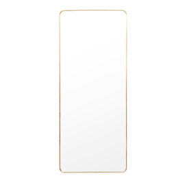 Hasselt Extra Large Wall Mirror In Gold Aluminium Frame