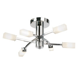 Havana 6 Ceiling Lamp In Chrome
