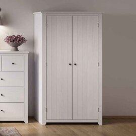Havanan Wooden Wardrobe With 2 Doors - White